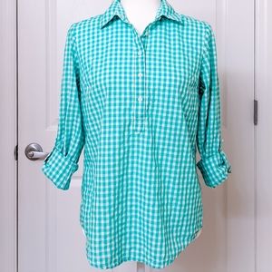 TOMMY HILFIGER Cotton Top - Turquoise